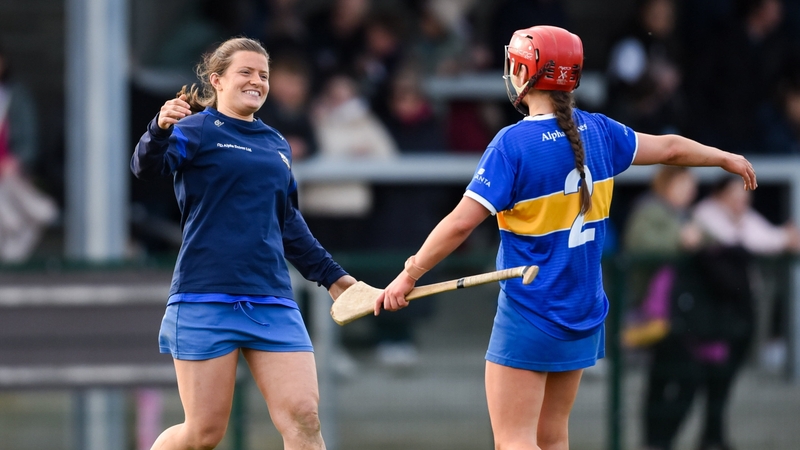 Roisin Howard, left, and Karin Blair helped Tipperary beat fellow finalists Galway in February during the round-robin phase of the league