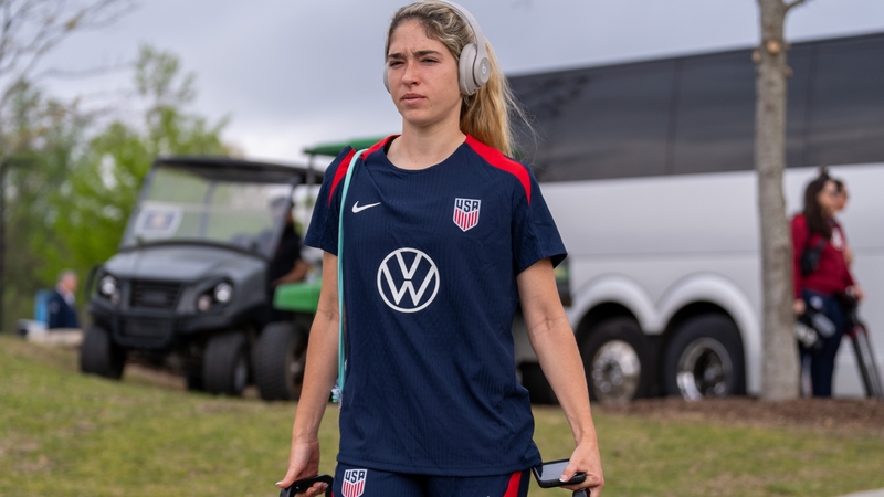 Korbin Albert is part of the US squad at the SheBelieves Cup