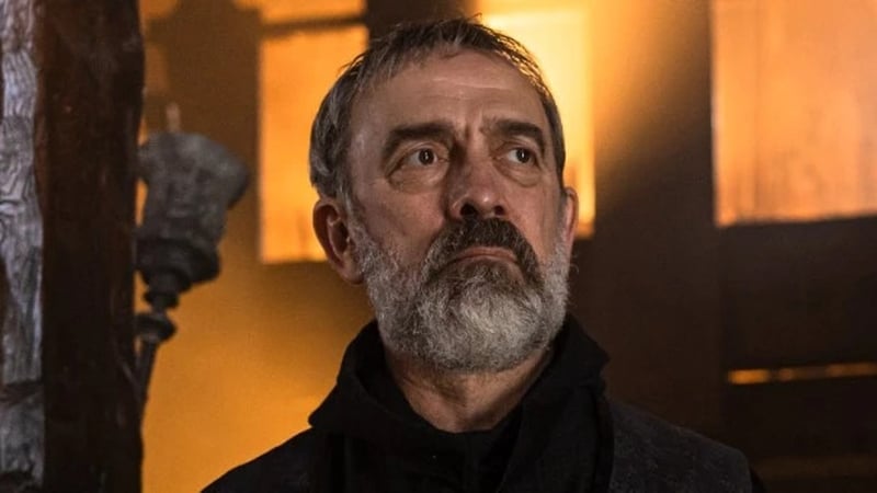 Adrian Schiller as Aethelhelm in Netflix's The Last Kingdom