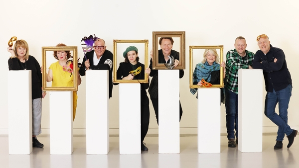 Incognito 2024 artists (L-R) Abigail O'Brien, Cora Murphy, Hugh Wallace, Rae Perry, Don O'Neill, Thelma Mansfield, PJ Gallagher and Jim McCabe