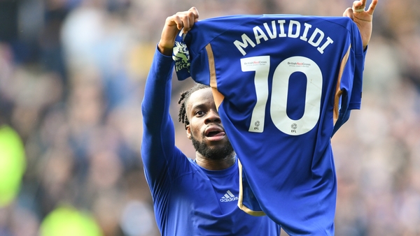 Stephy Mavididi after scoring Leicester's winner