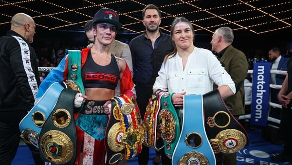 Amanda Serrano and Katie Taylor