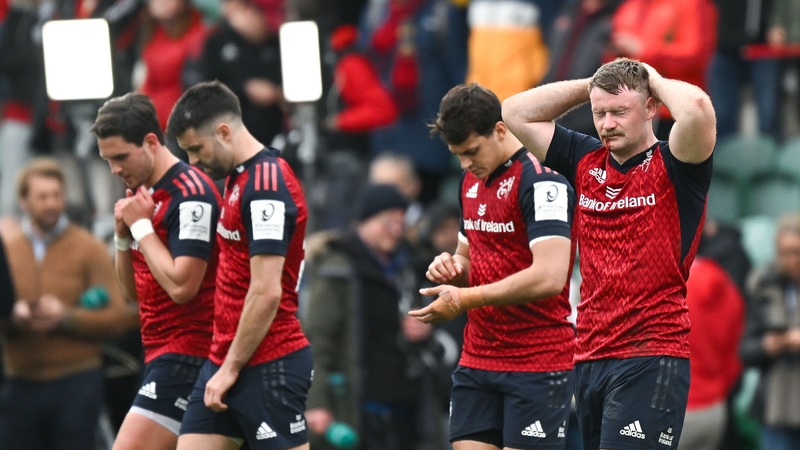 Munster players, from right, Seán O'Brien, Antoine Frisch, Conor Murray and Joey Carbery