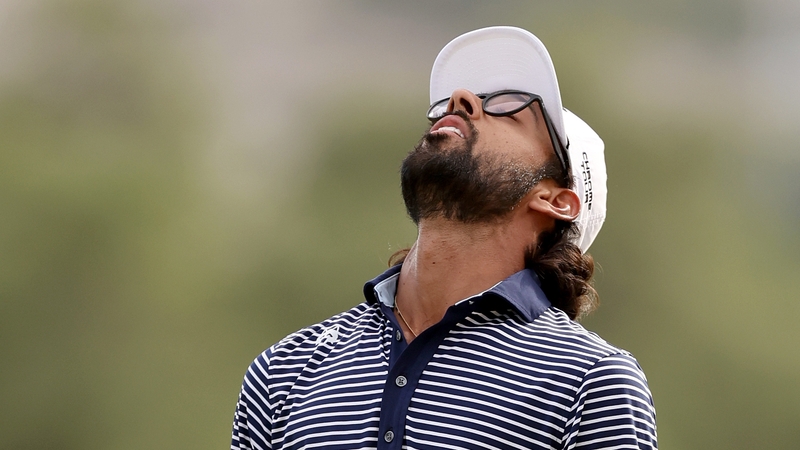 Akshay Bhatia savours the moment of victory