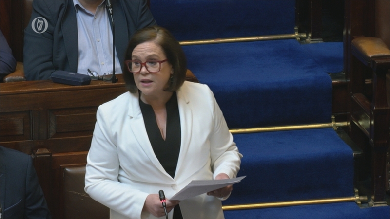 Sinn Féin's Mary Lou McDonald said the Taoiseach's absence was 'entirely unacceptable'