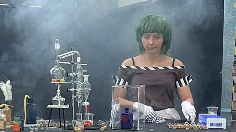 Kirsty Paterson shot to fame as "a sad Oompa Loompa" at the now infamous event