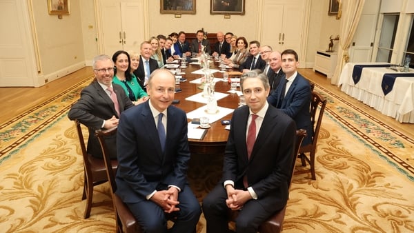 The Cabinet held its first meeting at Áras an Uachtaráin