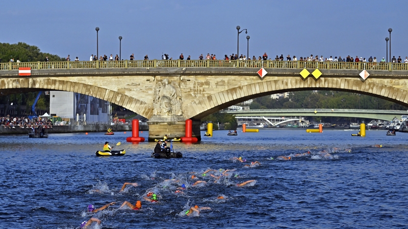 The Women's World Triathlon on the River Seine in August of last year