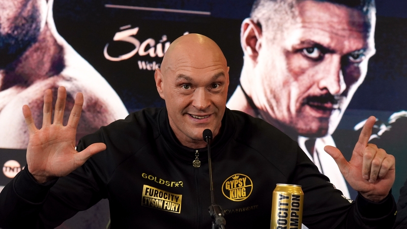 Tyson Fury was speaking at a press conference at in Morecambe