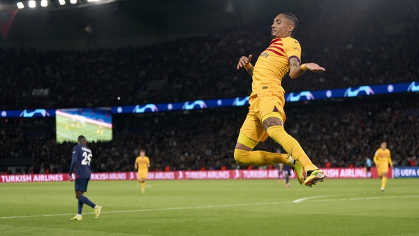 Raphinha struck twice as Barcelona take a 3-2 lead to Nou Camp