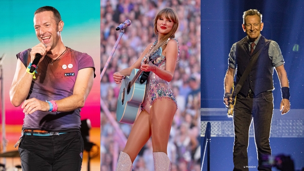 Coldplay, Taylor Swift and Bruce Springsteen are among the must-see acts playing in Ireland this year