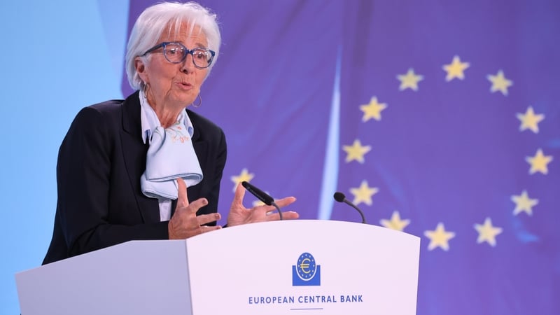 ECB President Christine Lagarde said the ECB is 'data-dependent, not Fed-dependent'