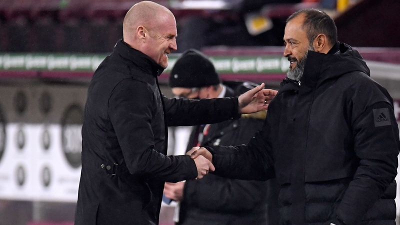 Sean Dyche (L) and Nuno Espirito Santo