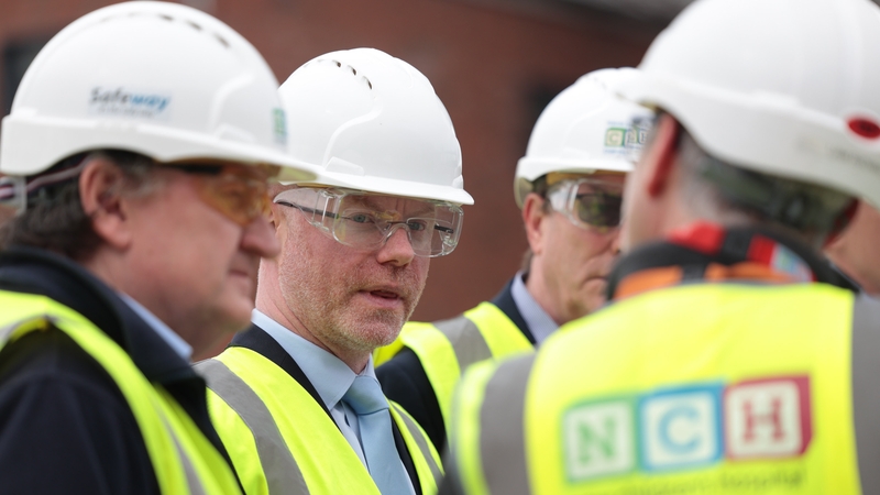 Stephen Donnelly was at the turning of the sod on a new family accommodation centre being built across from the hospital