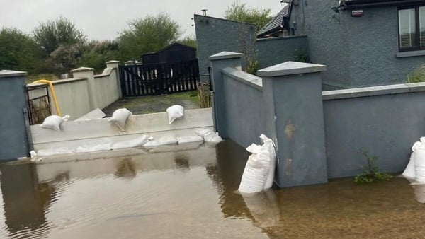 One of the houses affected by flooding at Lough Funshinagh in Co Roscommon (file photo)