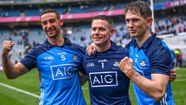 (L to R): James McCarthy, Stephen Cluxton and Michael Fitzsimons