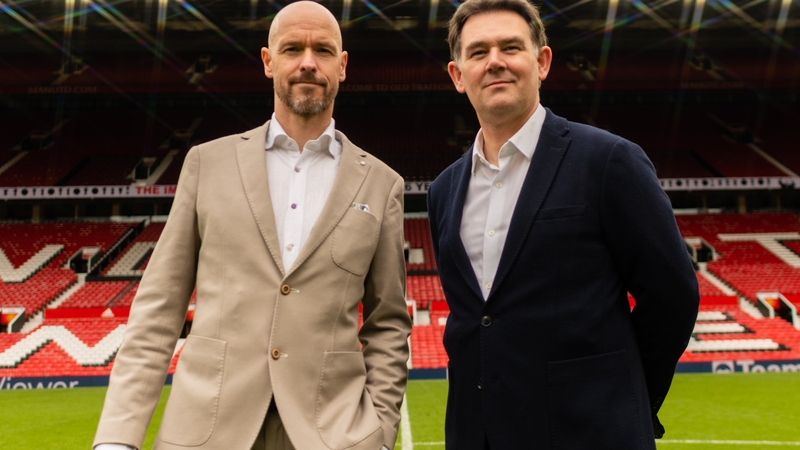 Erik ten Hag and departed football director John Murtough