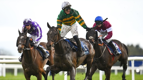 Paul Townend celebrates his victory on I Am Maximus in last season's Irish Grand National