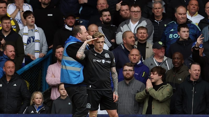 Sammie Szmodics celebrates his late winner for Blackburn