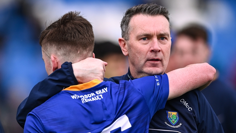 Wicklow manager Oisín McConville consoles John Paul Nolan