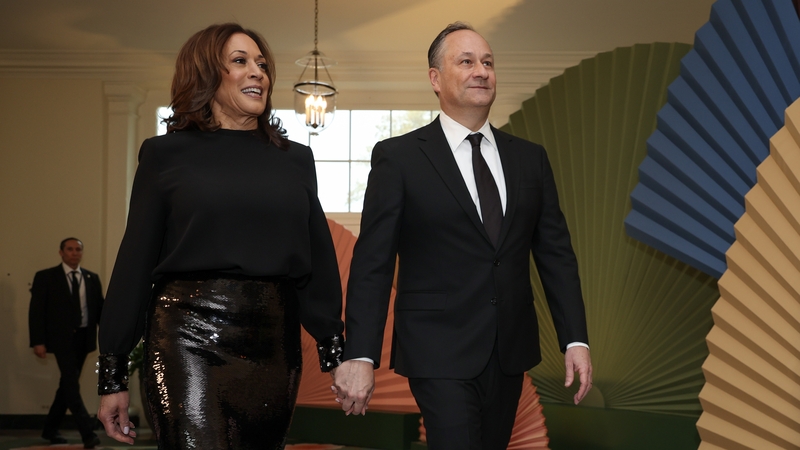 US vice president Kamala Harris with her husband Doug Emhoff. Photo: Getty Images