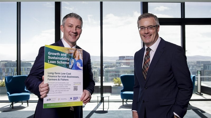 Colin Moran, Head of Lending at SBCI, and Patrick Farrell, Retail Banking Director at PTSB