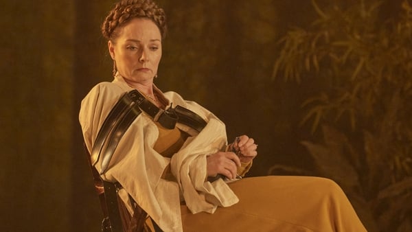 Aislín McGuckin leads the ensemble of Children of the Sun (Pic: Ros Kavanagh)