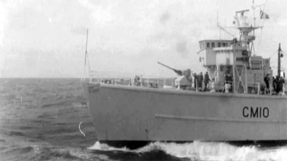 Irish warships exercise, 1974