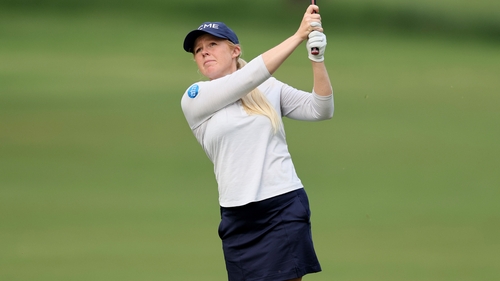Stephanie Meadow in action on the sixth hole during the opening day's play in Texas