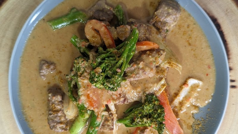 Trisha's Thai style beef satay: Today