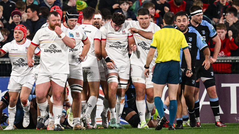 David McCann grabbed Ulster's try in the second half