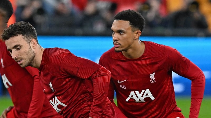 The return of Dioga Jota (L) and Trent Alexander-Arnold (R) has given Liverpool a timely boost