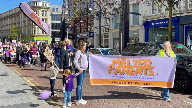 The march was organised by Melted Parents NI