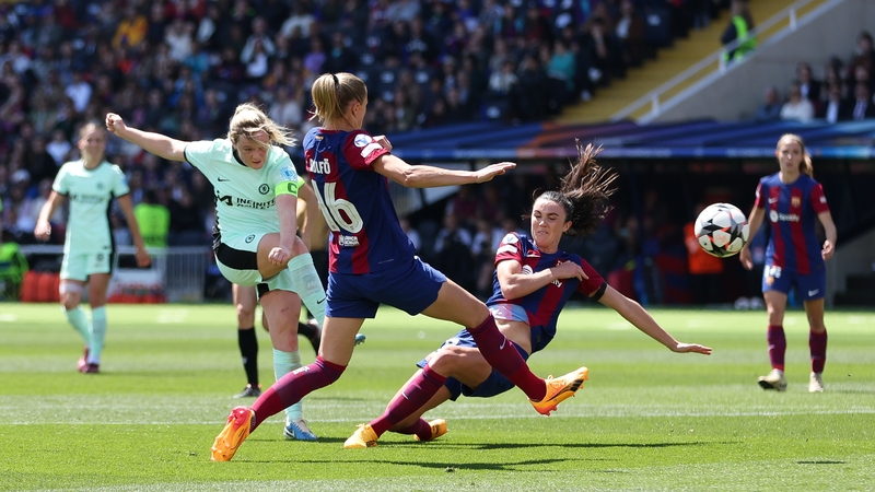 Chelsea's Erin Cuthbert fires home the only goal of the game