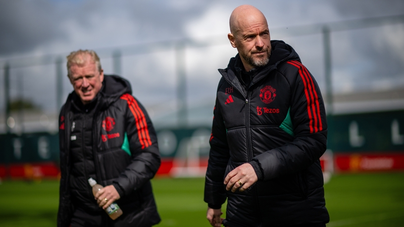 Erik ten Hag with coach Steve McClaren