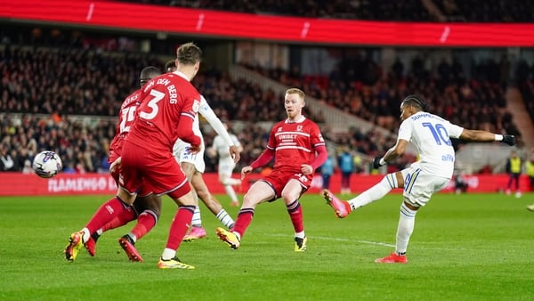 Leeds United's Crysencio Summerville scores the winner