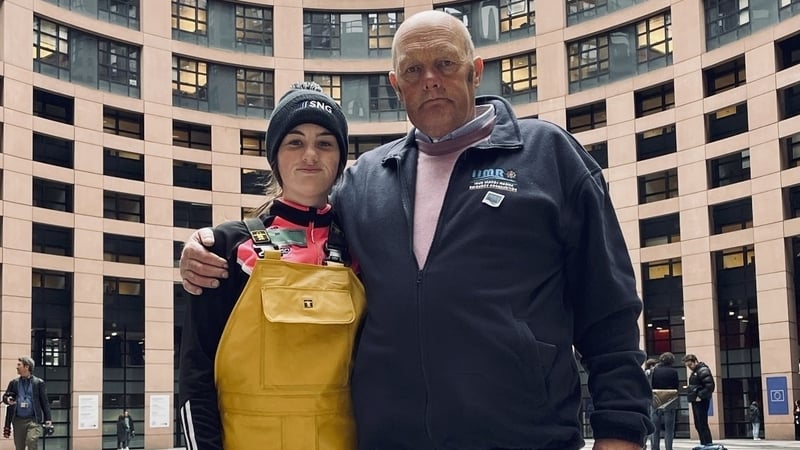 Muireann Kavanagh, 14, travelled to Strasbourg with her father Neily Kavanagh