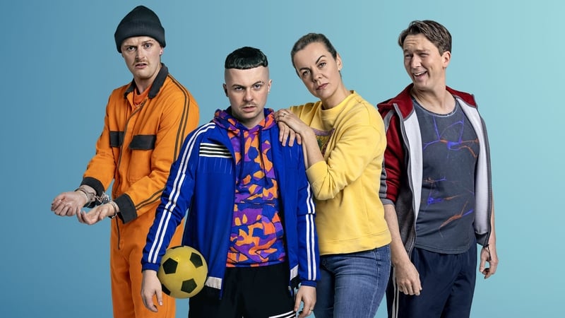 Some of the cast of The Young Offenders: Chris Walley, Alex Murphy, Hilary Rose and Shane Casey