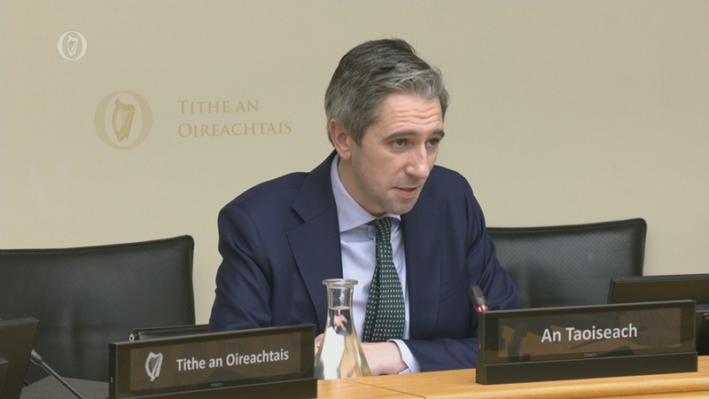 Simon Harris was speaking at the Oireachtas Committee on Finance, Public Expenditure and Reform, and Taoiseach