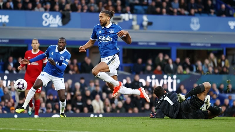 Dominic Calvert-Lewin (centre) is heading for promoted Leeds United
