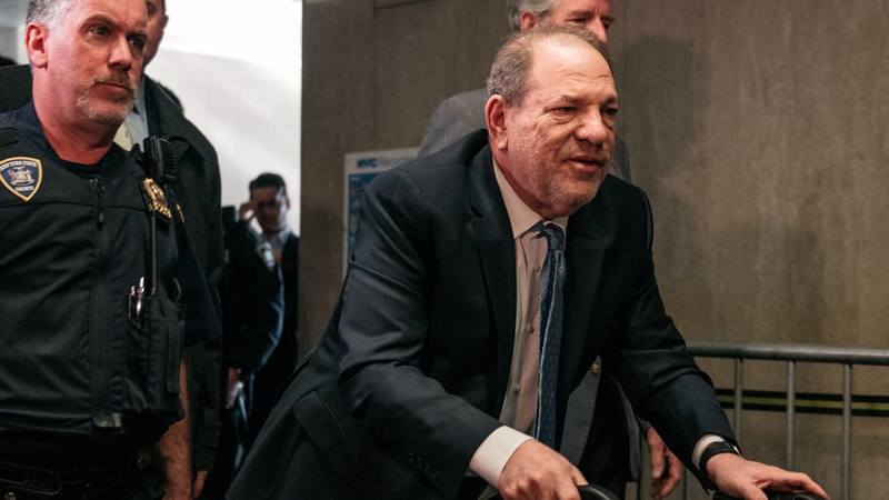 Harvey Weinstein i gCúirt Choiriúil Chathair Nua-Eabhrac, 24 Feabhra 2020