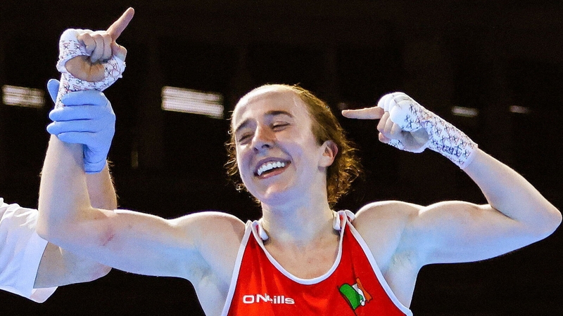Shannon Sweeney celebrates her victory