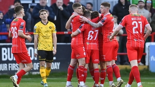 Shels opened the scoring in the first half at Tolka Park