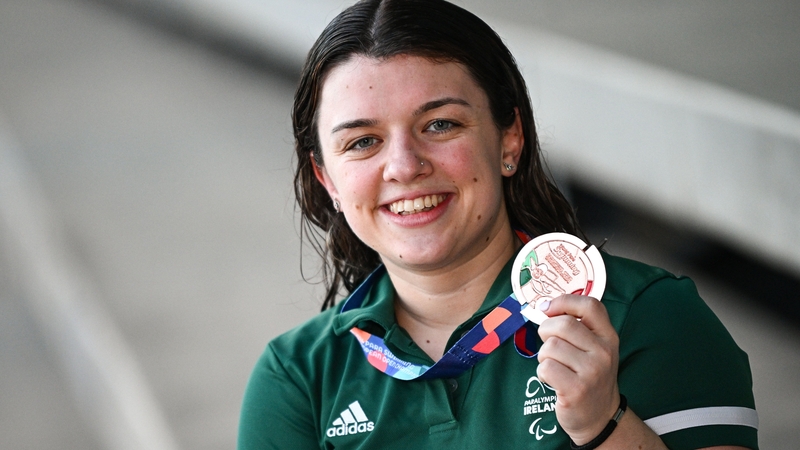 Nicole Turner with her bronze medal