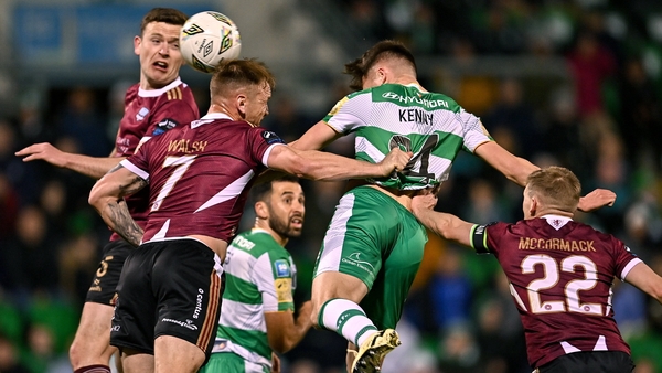 Johnny Kenny of Shamrock Rovers scores