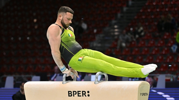 Dominick Cunningham finished fifth in the senior vault finals in Rimini on Saturday