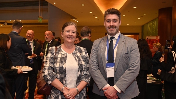 Wendy Dorman-Smith, Consulate General of Ireland to Shanghai, and Eoin Ó Catháin, Director of the Irish Whiskey Association at the EU DG Trade Mission to China