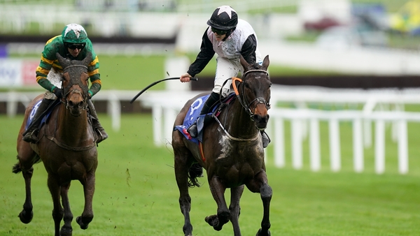 Slade Steel got the better of the hooded Mystical Power at Cheltenham
