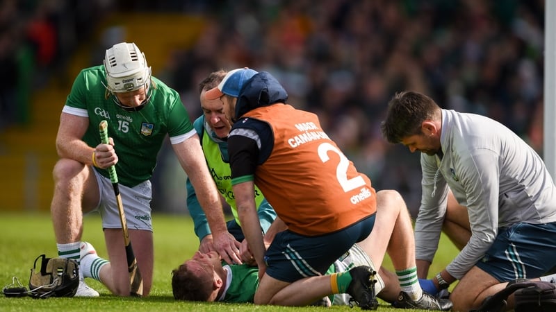 Cian Lynch alongside Peter Casey after the latter's injury