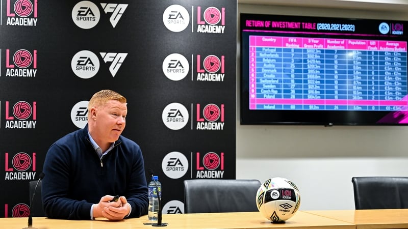 LOI development manager Will Clarke during the EA Sports LOI Academy media briefing at FAI headquarters last week